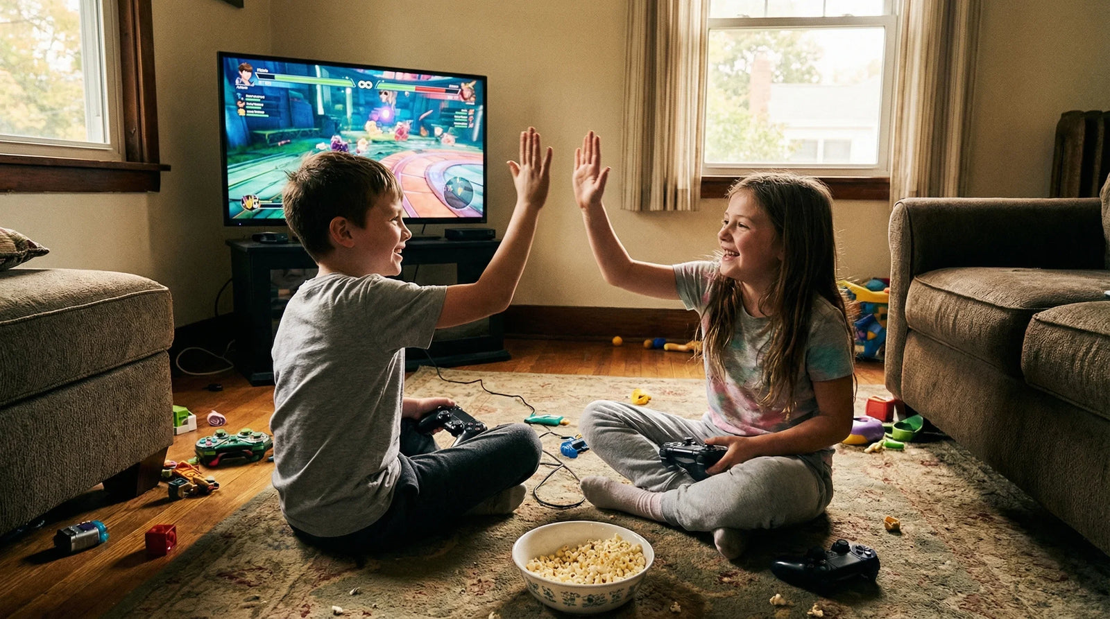 Cooperative Games for Arguing Siblings: From War to Teamwork