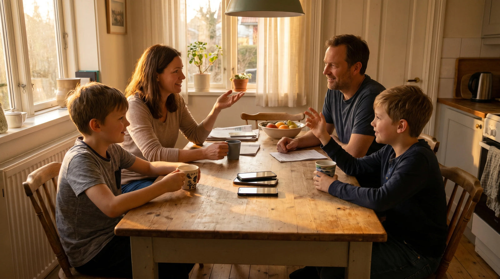Family Discussing Screen Time Rules at Home: What Works