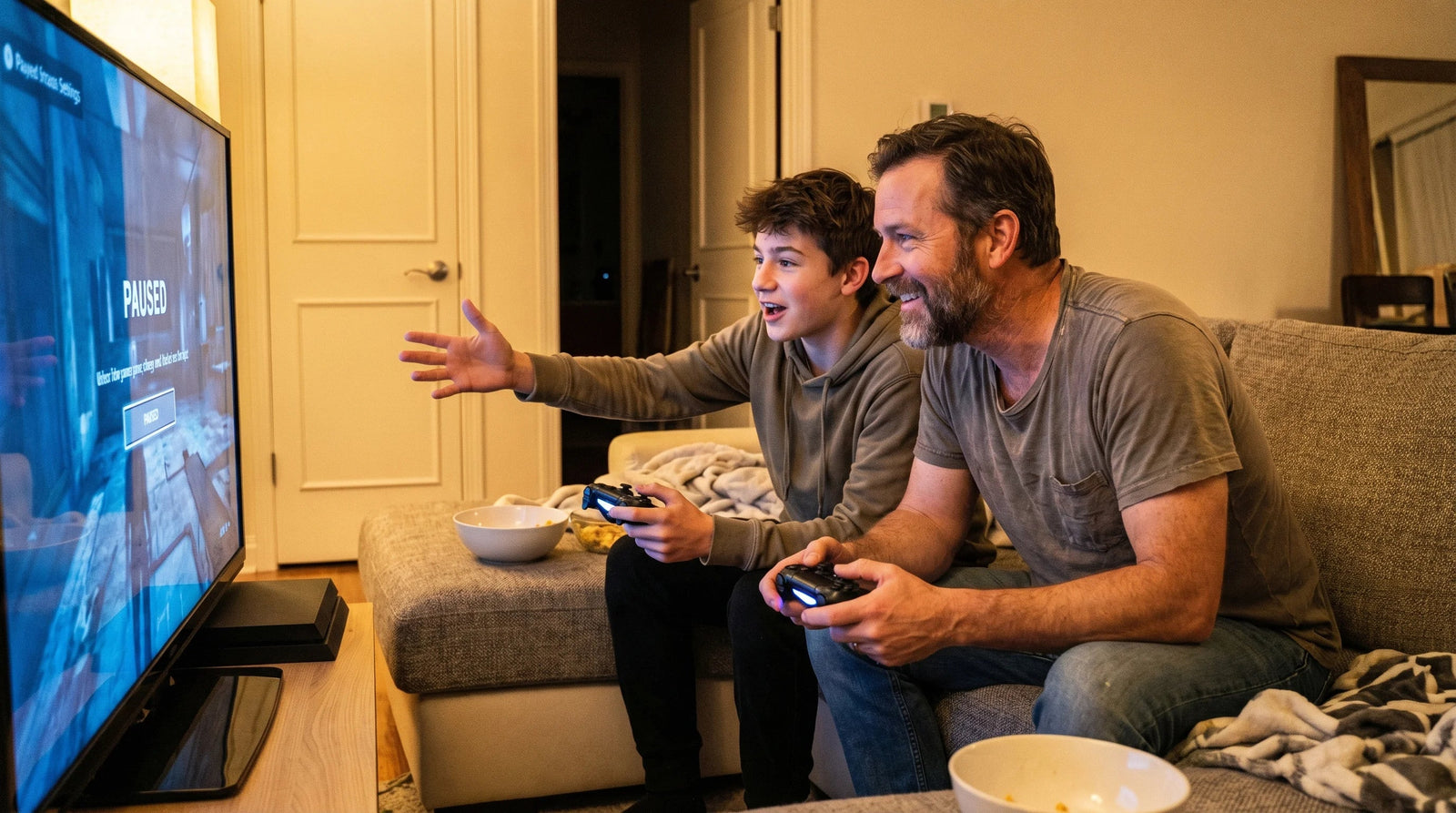 Teenagers Talking Online vs IRL: Discord Over Dinner