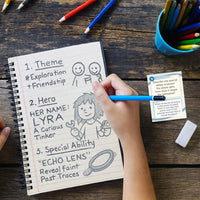 Pause, Play, Connect deck with score notepad